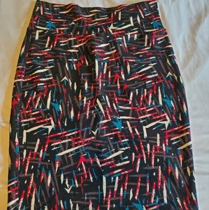Colorful pencil skirt from LuLaRoe, size S.